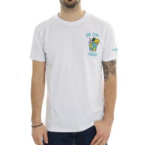 T-SHIRT GIN TONIC THERAPY BIANCO